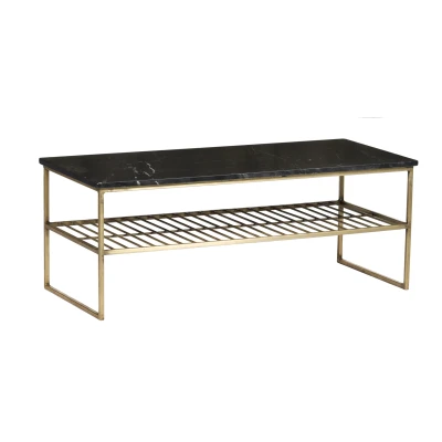Afbeelding van Salontafel Dian 90 cm Zwart Goud