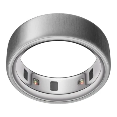 Afbeelding van Oura Ring 4 (6, Geborsteld Zilver), Slimme ring, Zilver