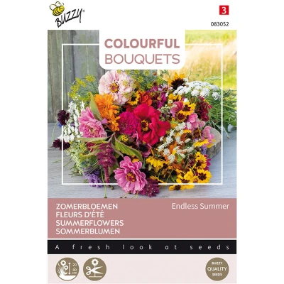 Afbeelding van Colourful Bouquets, Endless Summer (zomerbloemen) Buzzy