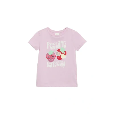 Afbeelding van s.Oliver T shirt Maat 104/110 Meisjes 4222 LILAC/PINK