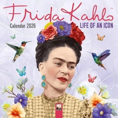 Afbeelding van Frida Kahlo: Life of an Icon Mini Wall Calendar 2026 (Art Calendar)