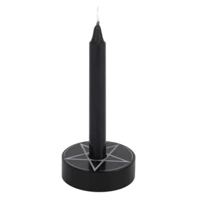 Afbeelding van Something Different Kaarsenstandaard Pentagram Spell Zwart