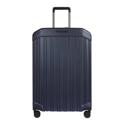 Afbeelding van Piquadro Rollen Trolley Reistas, Maat: One Size, Matt blue