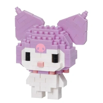Afbeelding van Bandai nanoblock Hello Kitty Kuromi minifiguur van bakstenen bouwspel bouwset figuur Manga Pixel NBH179