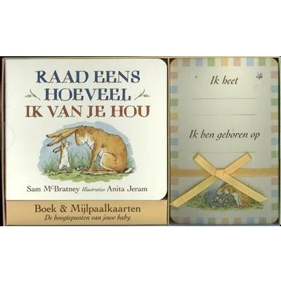 Image de Raad eens hoeveel ik van je hou Boek &amp; Mijlpaalkaarten