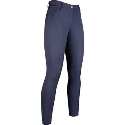 Afbeelding van HKM Rijbroek Sunshine Siliconen Kniestukken Kids Blauw 146