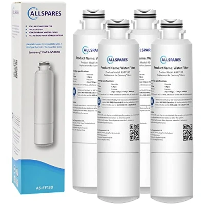 Afbeelding van AllSpares Waterfilter (4x) voor Koelkast geschikt DA29 00020B
