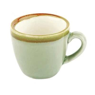 Afbeelding van Olympia Kiln espressokopjes mosgroen 8,5cl (6 stuks)