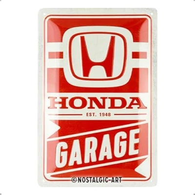 Afbeelding van Wandbord Honda Garage Est 1948