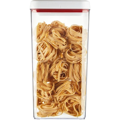 Afbeelding van Zyliss Twist &amp; Seal Vershouddoos 3,6 Liter Transparant Rood Vershouddozen