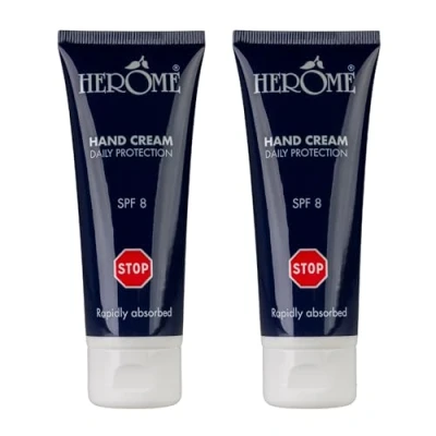 Afbeelding van Herome 2 Pack Hand Cream Daily Protection Handcreme Intensief Verzorgend Beschermt Tegen Uitdroging 2x200m