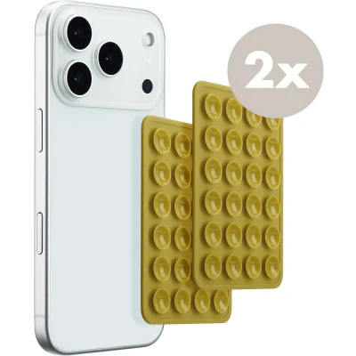 Afbeelding van Selencia 2 Pack Telefoonhouder Zuignap Olive Dust
