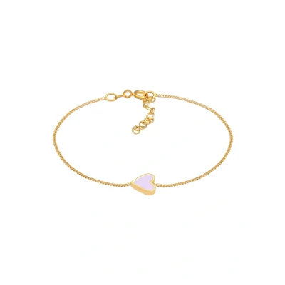 Afbeelding van Elli Heart Armband, Dames, Maat: 16, Rosa
