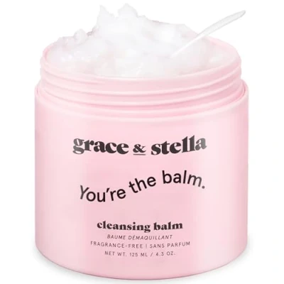 Afbeelding van Grace &amp; Stella Reinigingsbalsem voor het smelten van make up, veganistisch, reinigingsbalsem, up remover gezicht, 125 ml