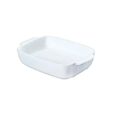 Image de Pyrex 8013104.0 signature plat rectangulaire céramique grès blanc 25 x 19 cm