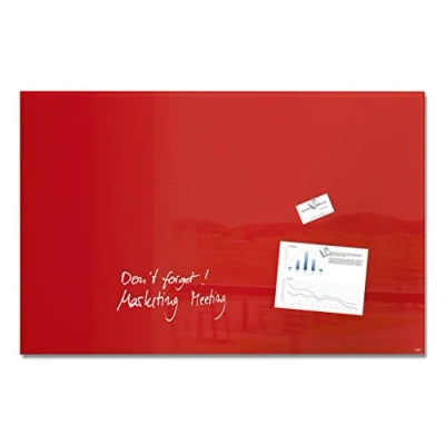Afbeelding van Sigel Si Gl142 Glasmagneetbord Artverum 1000X650X15Mm Rood