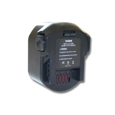 Afbeelding van vhbw 2100 mAh accu voor gereedschap AEG B1214G, B1215R, B1220R, BS 12 G, BSB STX en 0700 980 320, M1230R