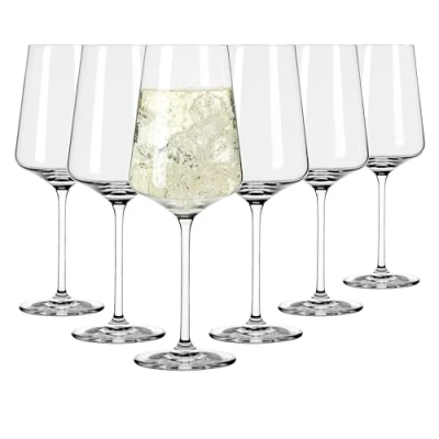 Afbeelding van RITZENHOFF 6301002 Set van 6 witte wijnglazen, 400 ml, serie Lichtweiss, in geschenkdoos, elegant en modern, Made Germany