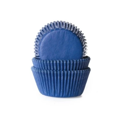 Afbeelding van Cupcake Cups HoM Donker Blauw 50x33mm. 50st.