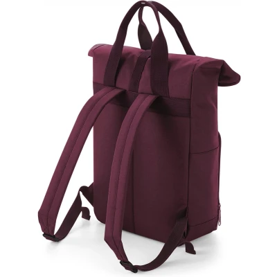 Afbeelding van Twin Handle Roll Top Backpack BagBase 11 Liter Burgundy