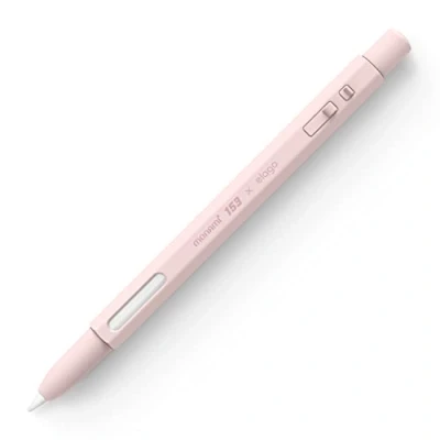Afbeelding van elago x MONAMI Beschermhoes compatibel met Apple Pencil Pro, 2e generatie, magnetisch opladen en dubbele tik [Lees de installatie instructies] (Pioenroos)
