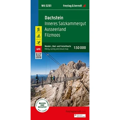 Afbeelding van Freytag&amp;Berndt WK 0281 Wandelkaart Dachstein, Wander , Rad und Freizeitkarte 1:50.000
