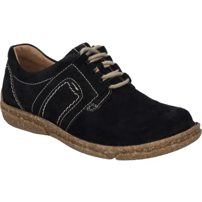 Afbeelding van Josef Seibel Neele Sportieve veterschoenen, Dames, Maat: 36, Schwarz Leer