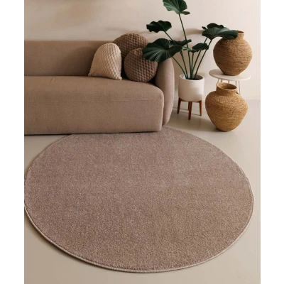 Afbeelding van Rond Tapijt/Vloerkleed Fine Beige 300 Cm
