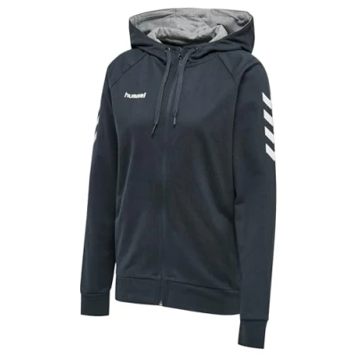 Afbeelding van hummel Katoenen hoodie met ritssluiting voor vrouwen, Donkerblauw, XS