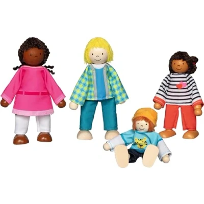 Afbeelding van Goki Flexibele Poppen Interculturele Familie, 4st.