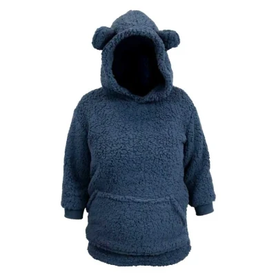 Afbeelding van Unique Living Hoodie kids Pippa Dark Blue 70x57x87cm