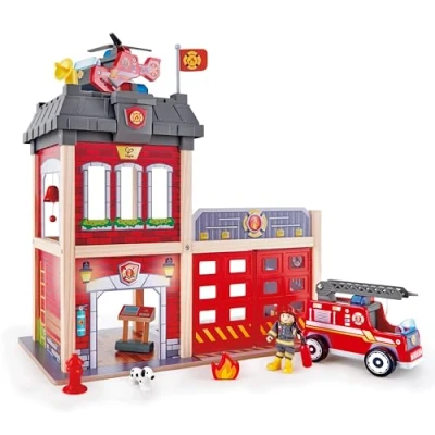Image de Playset Hape Grande Caserne de Pompiers