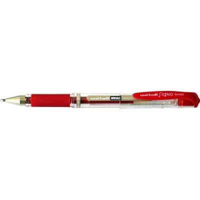 Afbeelding van Uniball roller Signo Broad, 0,65 mm, rood gelroller