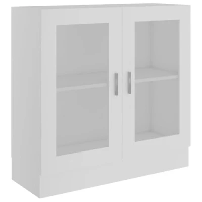 Afbeelding van vidaXL Vitrinekast, 82,5 x 30,5 80 cm bewerkt hout, wit