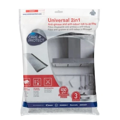 Afbeelding van Care plus protect 2 in 1 universeel uitblaasfilter KFU6903 voor vet en geurbestrijding