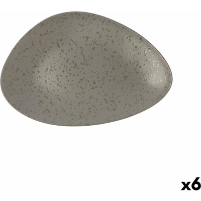 Afbeelding van Eetbord Ariane Oxide Driehoekig Grijs Keramisch Ø 29 cm (6 Stuks)
