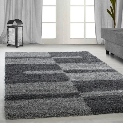 Afbeelding van Gala Shaggy vloerkleed Grijs Hoogpolig 200x290 cm