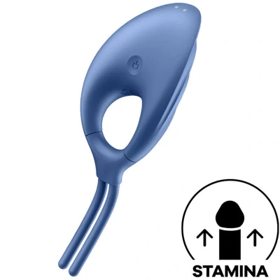 Afbeelding van Satisfyer Ring Vibrator Swordsman Blauw