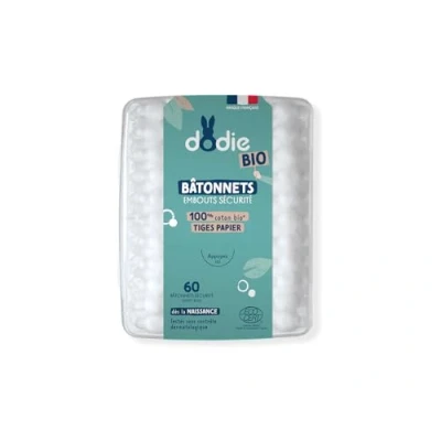 Afbeelding van Dodie Veiligheidstips Sticks 100% Biologisch Katoen 60