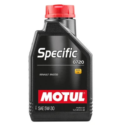 Afbeelding van Motul Specific 0720 5W 30 1L Motorolie 102208 RENAULT: Clio 3, 4, Kangoo II / Grand Kangoo, MERCEDES BENZ: A Class, C Class Saloon, CLA Coupe