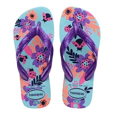 Afbeelding van Havaianas FLIP FLOP KIDS Flores Teenslippers voor kinderen, Maat: 23 24, Blue water Kunststof