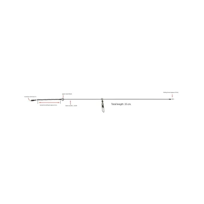 Afbeelding van Albatros Feederlink (2 pcs) Maat : Slider Feeder Link Mono 0.38mm 11.4kg