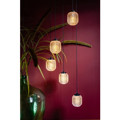 Afbeelding van ETH Kristel Hanglamp balk 5x G9