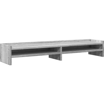 Afbeelding van vidaXL Monitorstandaard 100x24x16 cm bewerkt hout grijs sonoma eiken