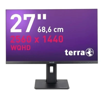 Afbeelding van Terra 2775W LCD monitor Energielabel F (A G) 68.6 cm (27 inch) 2560 x 1440 Pixel 16:9 5 ms HDMI, DisplayPort, USB C, Hoofdtelefoonaansluiting, RJ45 IPS