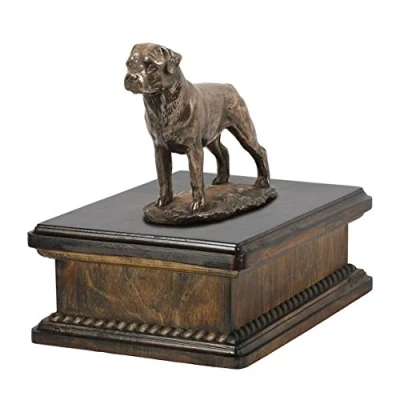 Afbeelding van Weimaraner urn hond met beeldje elegante voor hondenas