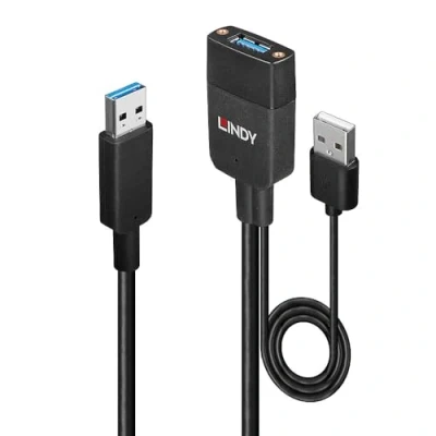 Image de Lindy Hybrid Rallonge de câble USB type A (M) pour A, 3.2 Gen 2 35 m noir