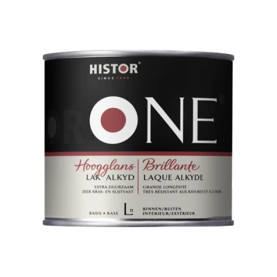 Afbeelding van ONE by Histor Lak Alkyd Hoogglans 0,5 liter