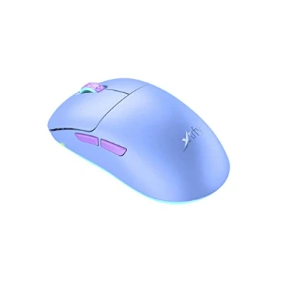 Afbeelding van Xtrfy M8 Ultralichte draadloze gamingmuis, geoptimaliseerd voor e sport, 2,4 GHz, extreem lage RF voorkant hogere precisie, oplaadbaar, mat paars