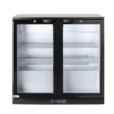 Afbeelding van Hendi Backbar koelkast met dubbele deuren 228L, Aluminium;Verchroomd, Zilver, 50(b)x90(d)x90(h)cm, 235829